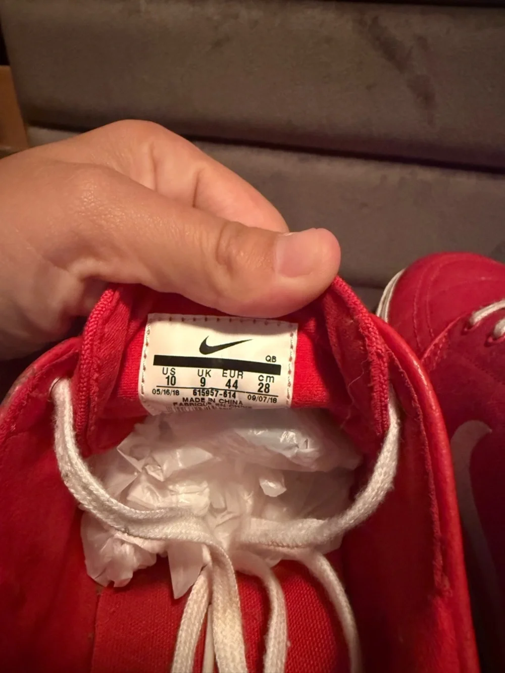 Nike SB Zoom Stefan Janoski Men’s Size 10 Sneakers Red and White